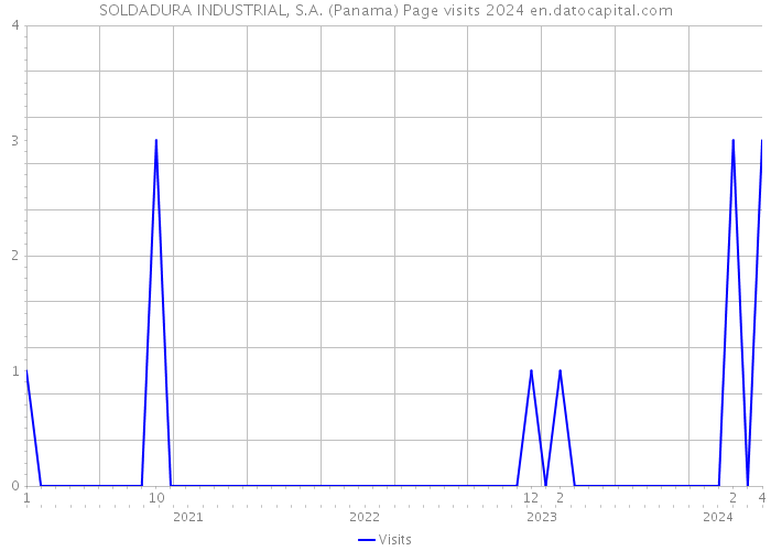 SOLDADURA INDUSTRIAL, S.A. (Panama) Page visits 2024 