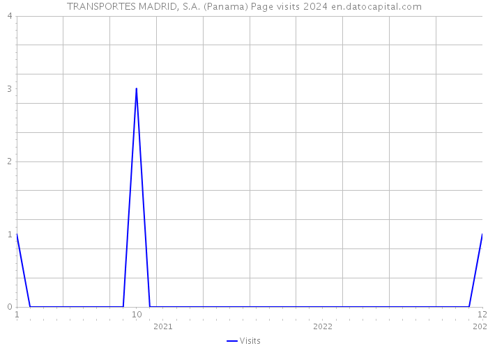 TRANSPORTES MADRID, S.A. (Panama) Page visits 2024 