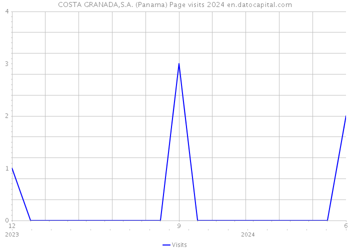 COSTA GRANADA,S.A. (Panama) Page visits 2024 