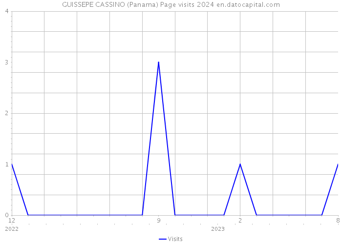 GUISSEPE CASSINO (Panama) Page visits 2024 