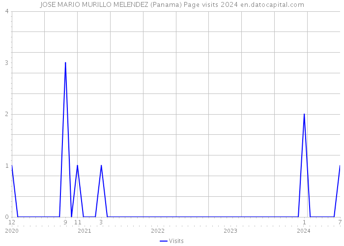 JOSE MARIO MURILLO MELENDEZ (Panama) Page visits 2024 