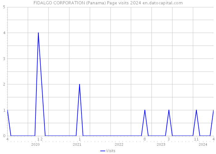 FIDALGO CORPORATION (Panama) Page visits 2024 