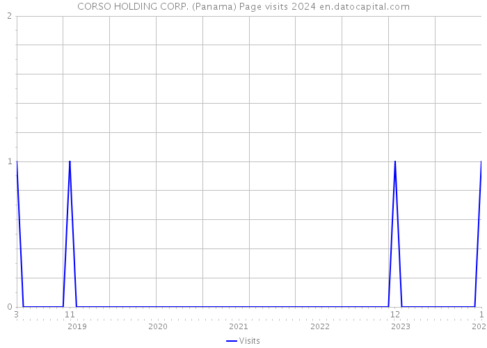 CORSO HOLDING CORP. (Panama) Page visits 2024 