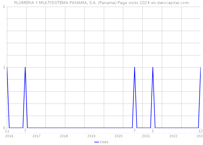 PLOMERIA Y MULTISISTEMA PANAMA, S.A. (Panama) Page visits 2024 