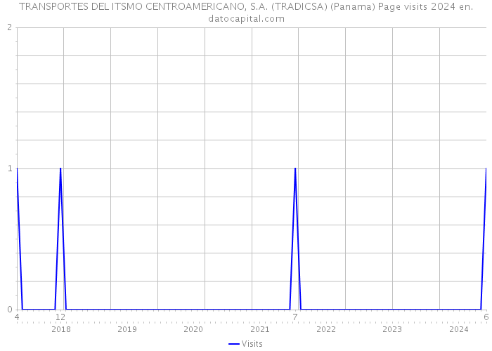 TRANSPORTES DEL ITSMO CENTROAMERICANO, S.A. (TRADICSA) (Panama) Page visits 2024 
