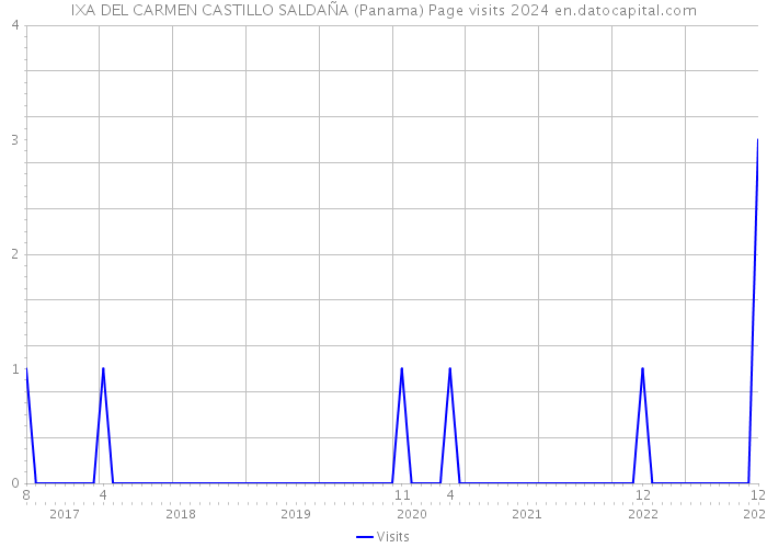 IXA DEL CARMEN CASTILLO SALDAÑA (Panama) Page visits 2024 