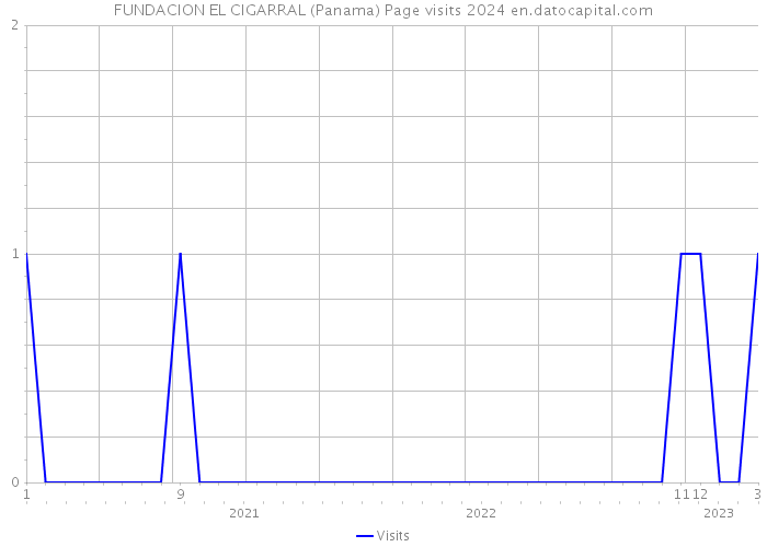 FUNDACION EL CIGARRAL (Panama) Page visits 2024 