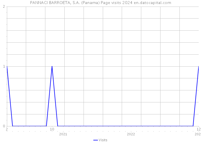PANNACI BARROETA, S.A. (Panama) Page visits 2024 