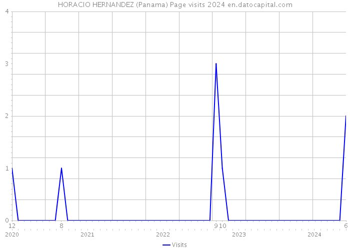 HORACIO HERNANDEZ (Panama) Page visits 2024 