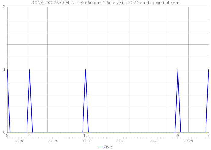 RONALDO GABRIEL NUILA (Panama) Page visits 2024 
