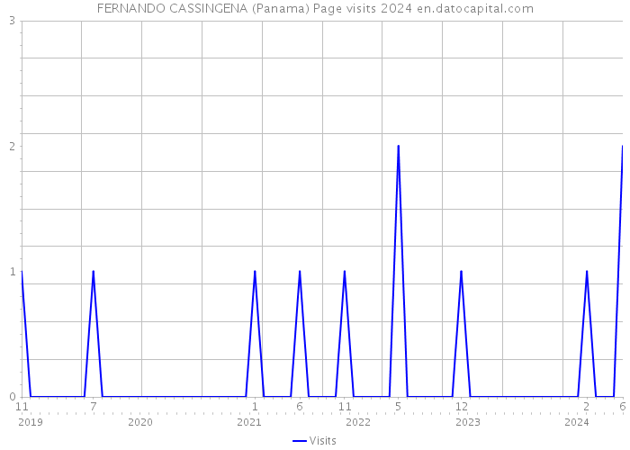 FERNANDO CASSINGENA (Panama) Page visits 2024 