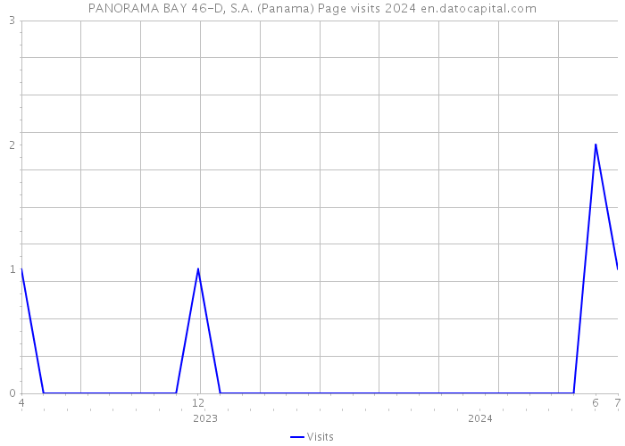 PANORAMA BAY 46-D, S.A. (Panama) Page visits 2024 