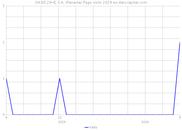 OASIS 29-E, S.A. (Panama) Page visits 2024 