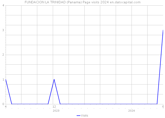 FUNDACION LA TRINIDAD (Panama) Page visits 2024 