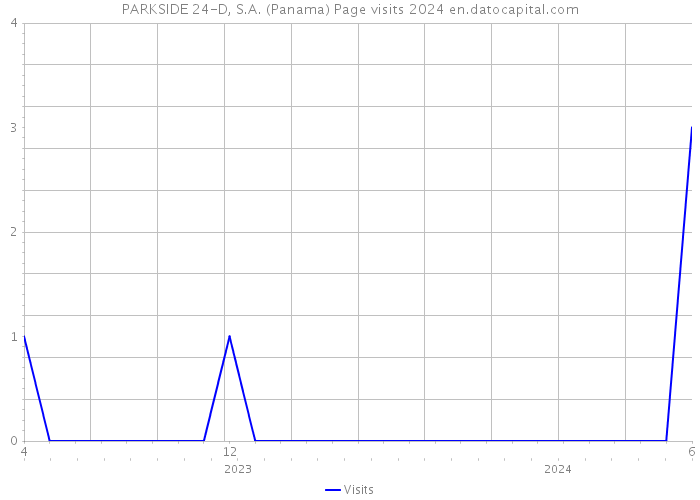 PARKSIDE 24-D, S.A. (Panama) Page visits 2024 