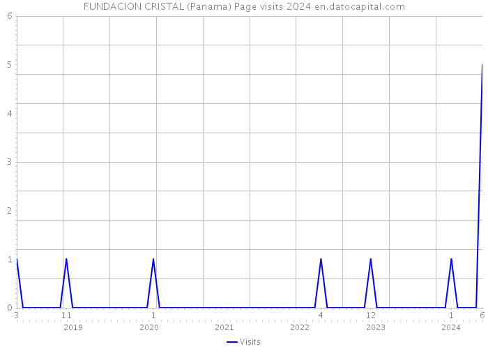 FUNDACION CRISTAL (Panama) Page visits 2024 