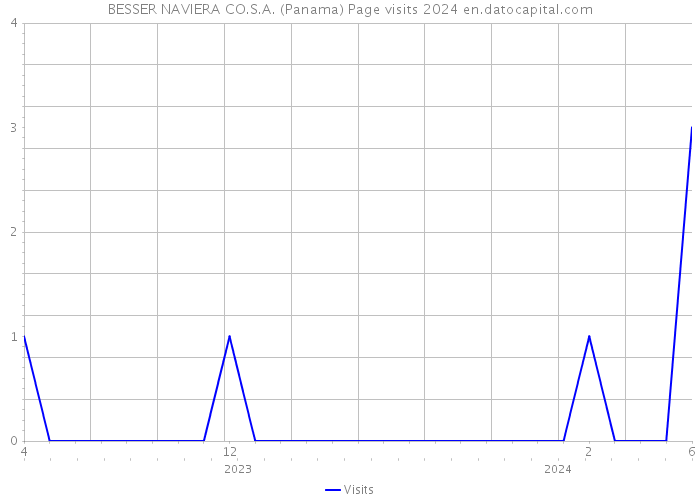 BESSER NAVIERA CO.S.A. (Panama) Page visits 2024 