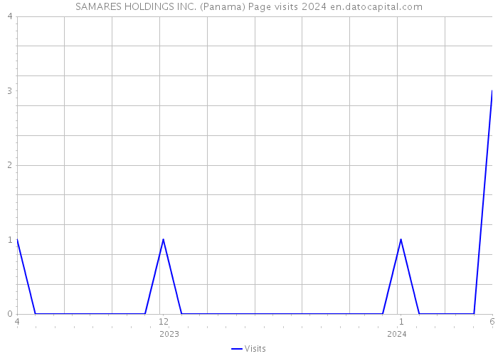 SAMARES HOLDINGS INC. (Panama) Page visits 2024 