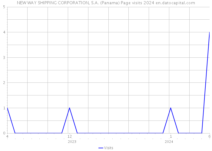 NEW WAY SHIPPING CORPORATION, S.A. (Panama) Page visits 2024 