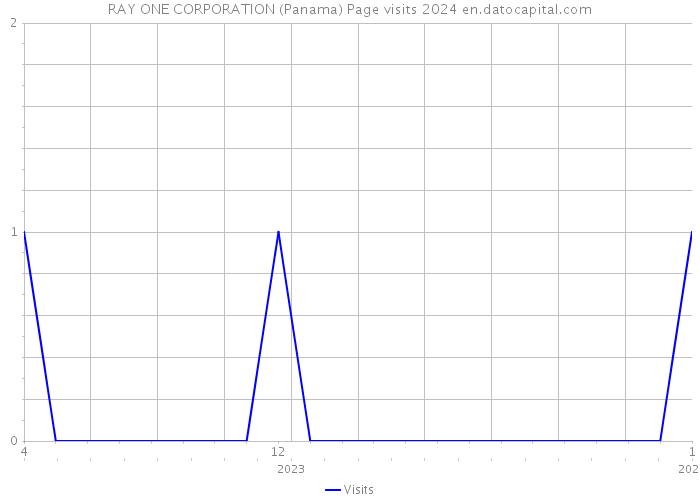 RAY ONE CORPORATION (Panama) Page visits 2024 