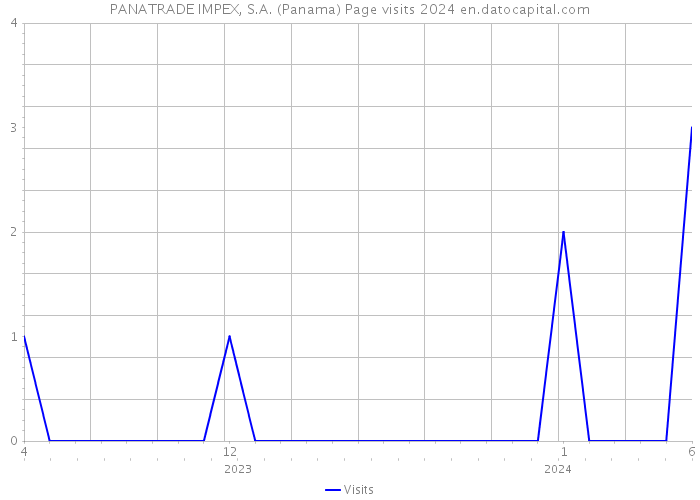 PANATRADE IMPEX, S.A. (Panama) Page visits 2024 