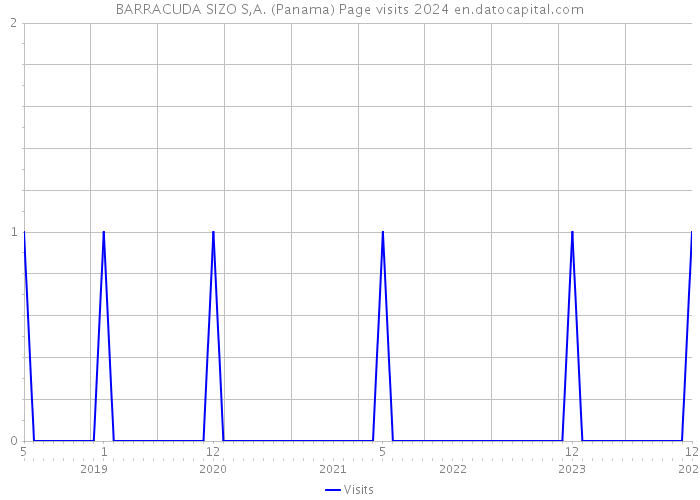 BARRACUDA SIZO S,A. (Panama) Page visits 2024 