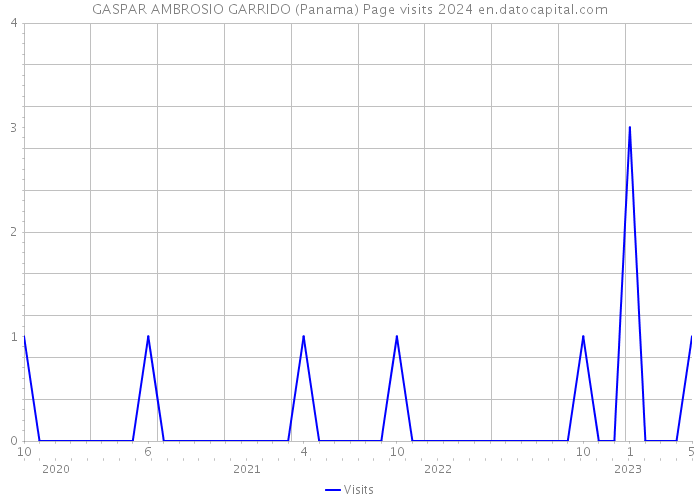 GASPAR AMBROSIO GARRIDO (Panama) Page visits 2024 