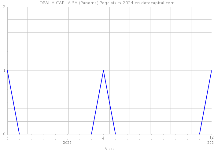 OPALIA CAPILA SA (Panama) Page visits 2024 