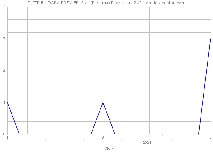 DISTRIBUIDORA PREMIER, S.A. (Panama) Page visits 2024 