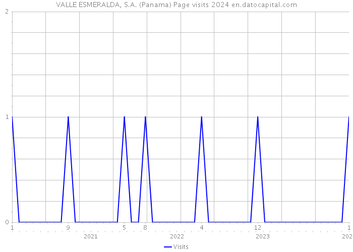 VALLE ESMERALDA, S.A. (Panama) Page visits 2024 