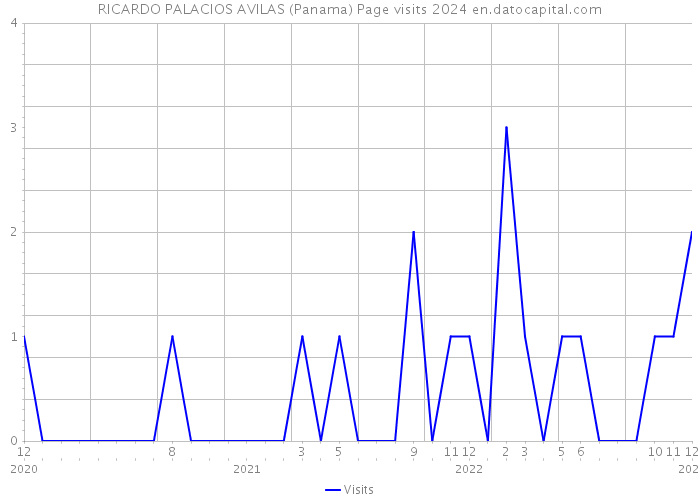 RICARDO PALACIOS AVILAS (Panama) Page visits 2024 