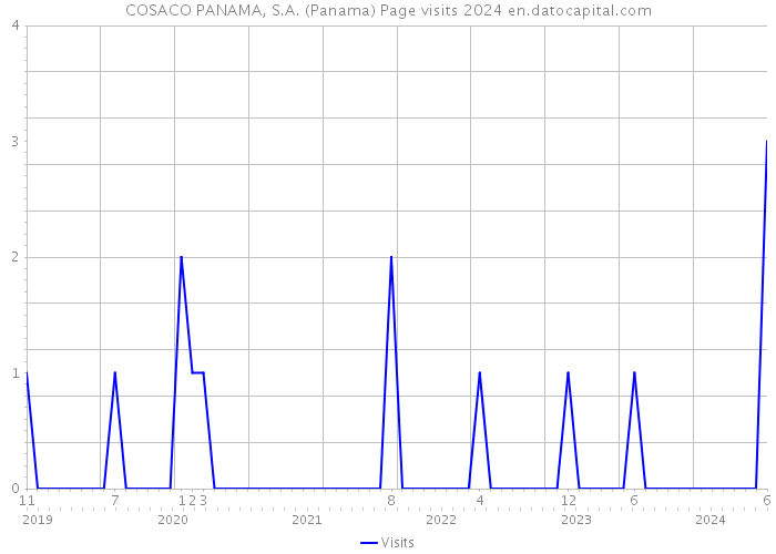 COSACO PANAMA, S.A. (Panama) Page visits 2024 