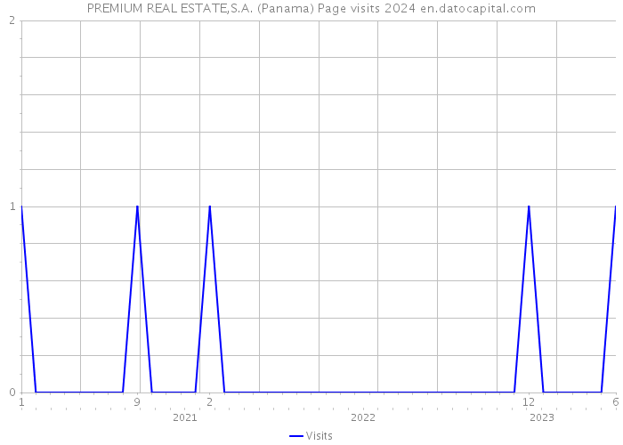 PREMIUM REAL ESTATE,S.A. (Panama) Page visits 2024 