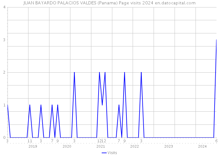 JUAN BAYARDO PALACIOS VALDES (Panama) Page visits 2024 
