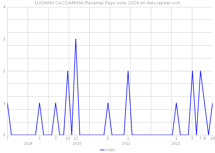 LUCIANO CACCIAMANI (Panama) Page visits 2024 