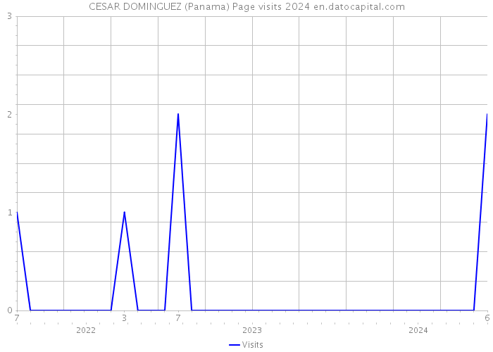 CESAR DOMINGUEZ (Panama) Page visits 2024 