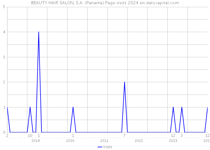 BEAUTY HAIR SALON, S.A. (Panama) Page visits 2024 