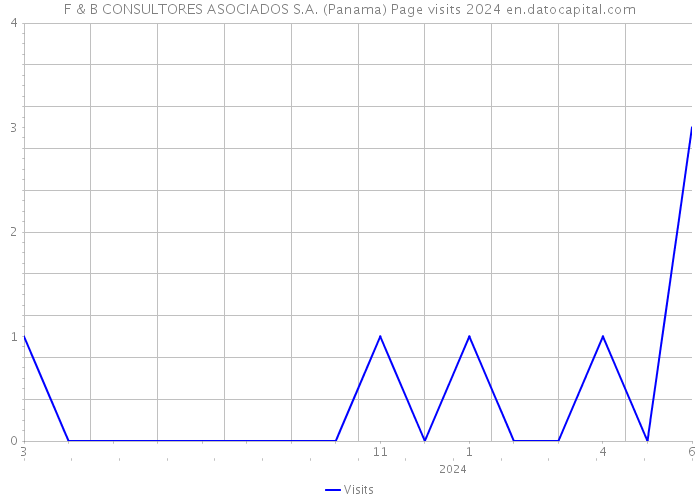 F & B CONSULTORES ASOCIADOS S.A. (Panama) Page visits 2024 