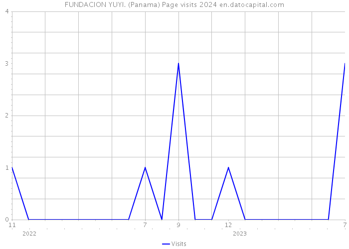 FUNDACION YUYI. (Panama) Page visits 2024 