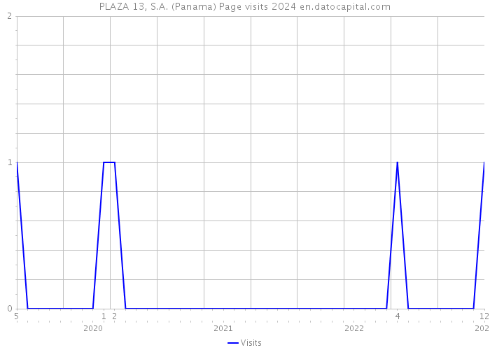 PLAZA 13, S.A. (Panama) Page visits 2024 