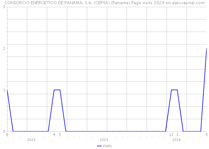 CONSORCIO ENERGETICO DE PANAMA, S.A. (CEPSA) (Panama) Page visits 2024 