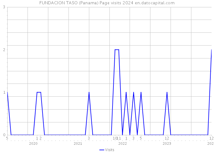 FUNDACION TASO (Panama) Page visits 2024 
