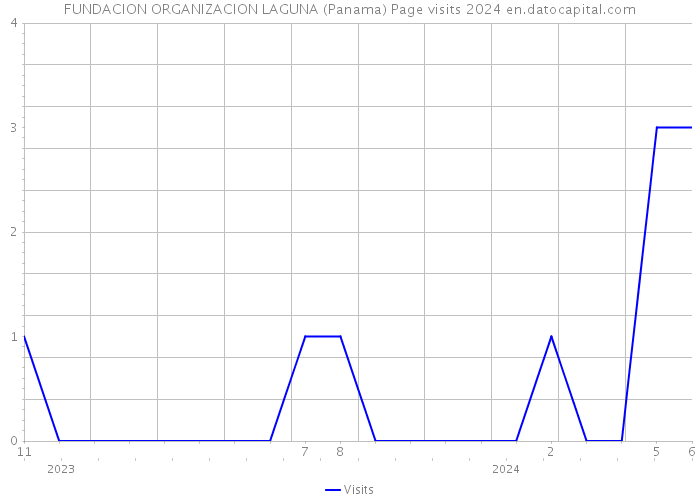 FUNDACION ORGANIZACION LAGUNA (Panama) Page visits 2024 