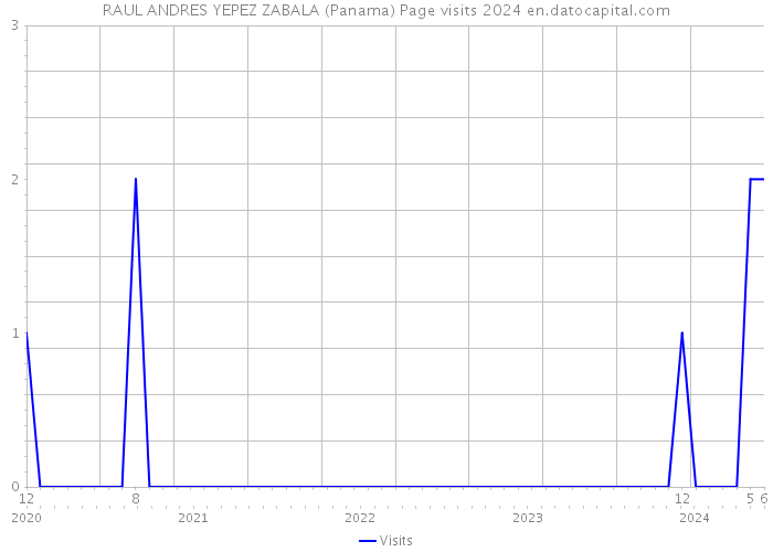 RAUL ANDRES YEPEZ ZABALA (Panama) Page visits 2024 
