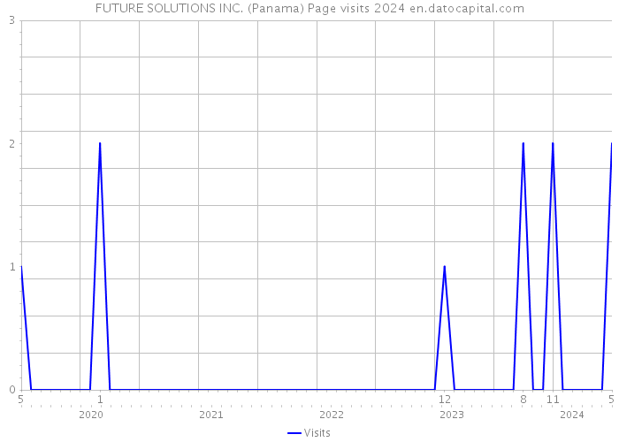 FUTURE SOLUTIONS INC. (Panama) Page visits 2024 