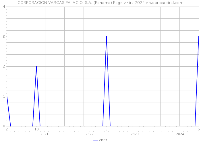 CORPORACION VARGAS PALACIO, S.A. (Panama) Page visits 2024 