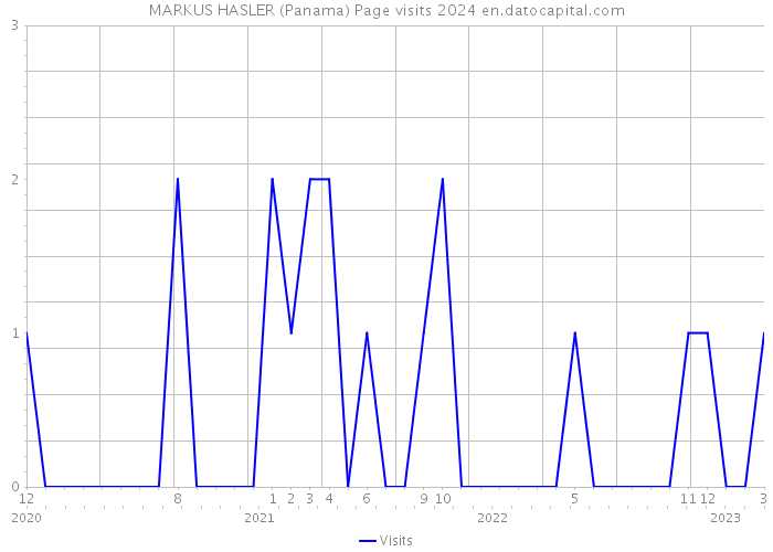 MARKUS HASLER (Panama) Page visits 2024 