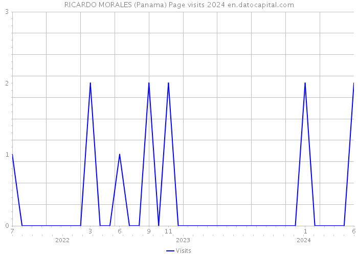 RICARDO MORALES (Panama) Page visits 2024 
