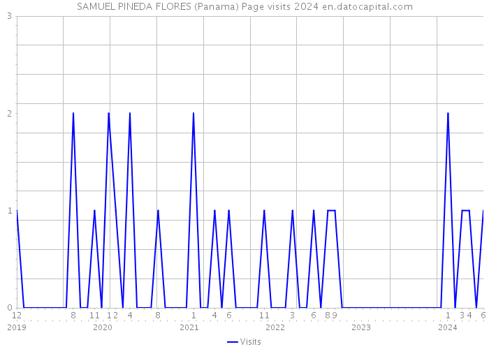 SAMUEL PINEDA FLORES (Panama) Page visits 2024 