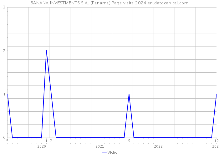 BANANA INVESTMENTS S.A. (Panama) Page visits 2024 